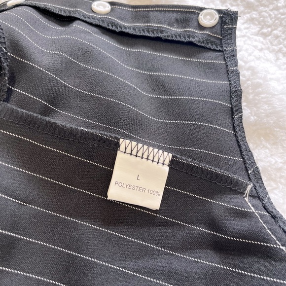 dentrun dog bow tie striped tuxedo suit with buttons - Picture 12 of 13